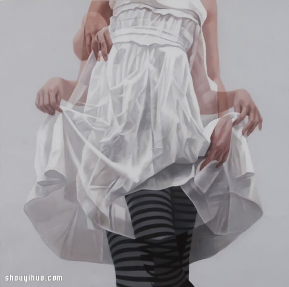 模仿摄影多重曝光手法画出性感女生生活照 -  www.shouyihuo.com