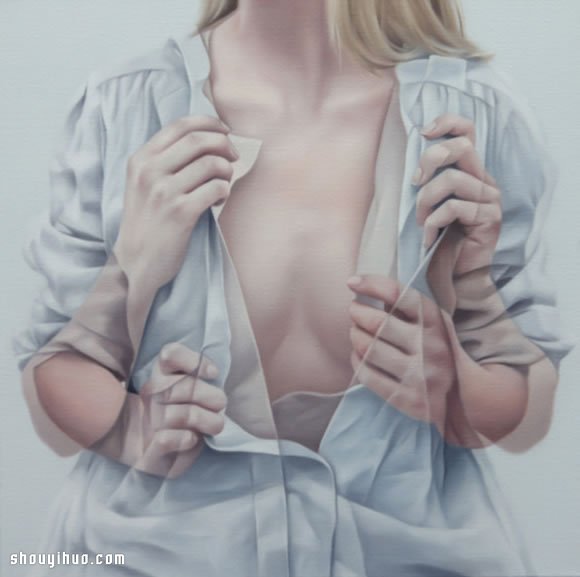 模仿摄影多重曝光手法画出性感女生生活照 -  www.shouyihuo.com
