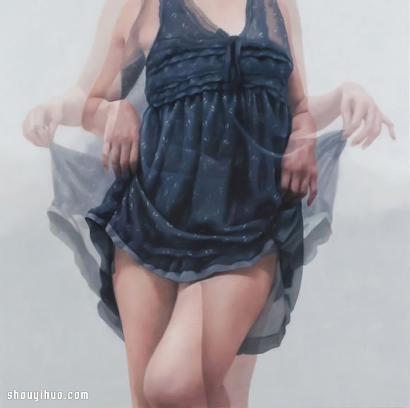模仿摄影多重曝光手法画出性感女生生活照 -  www.shouyihuo.com
