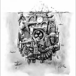 Faber-Castell 木铅笔制造商素描风广告