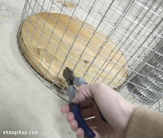 圆筒造型洗衣筐收纳筐DIY手工制作图解教程 -  www.shouyihuo.com