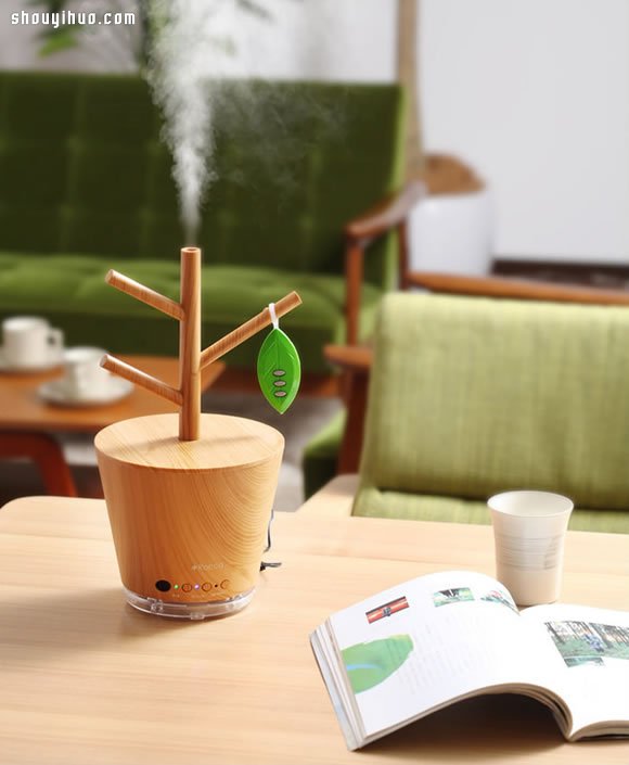 北欧简约风格树木造型加湿器设计 -  www.shouyihuo.com