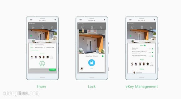 SONY 推出的智能门锁 Qrio Smart Lock -  www.shouyihuo.com