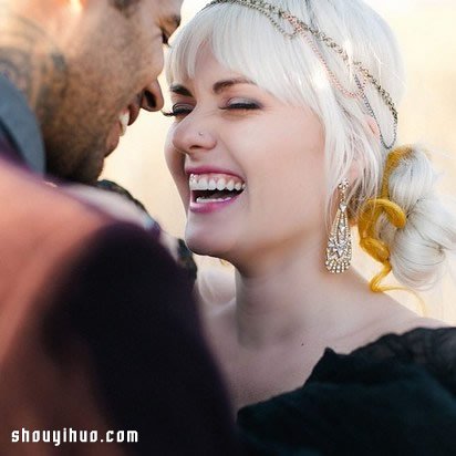 谁说一定要白色 性感和优雅兼具的黑色婚纱 -  www.shouyihuo.com