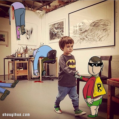 简单手绘让生活的一角变得幽默并具有艺术感 -  www.shouyihuo.com