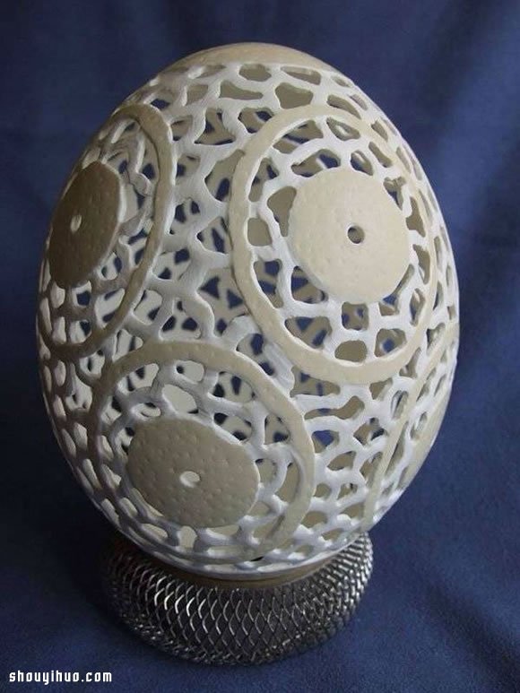 美轮美奂的鸡蛋壳手绘雕刻DIY手工艺术品 -  www.shouyihuo.com