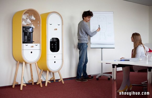 LO-LO 胶囊外型的微型厨房设计 -  www.shouyihuo.com