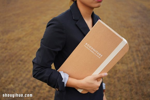 Bookniture 伪装成精装书的折叠式小圆桌 -  www.shouyihuo.com