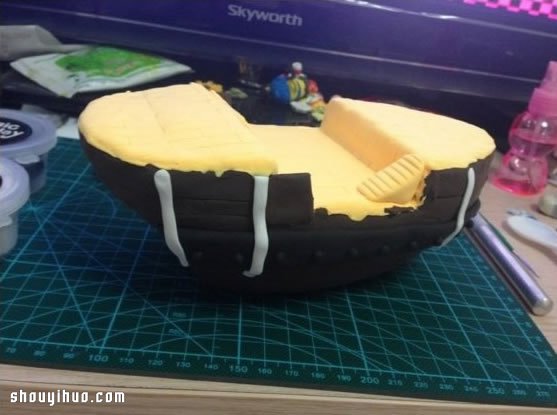 海贼王黄金梅丽号海贼船粘土制作图解教程 -  www.shouyihuo.com