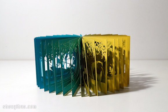 Yusuke Oono 缕空纸雕书作品欣赏 -  www.shouyihuo.com