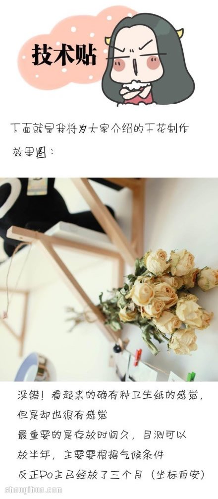 如何制作干花 干花制作方法图解教程 -  www.shouyihuo.com