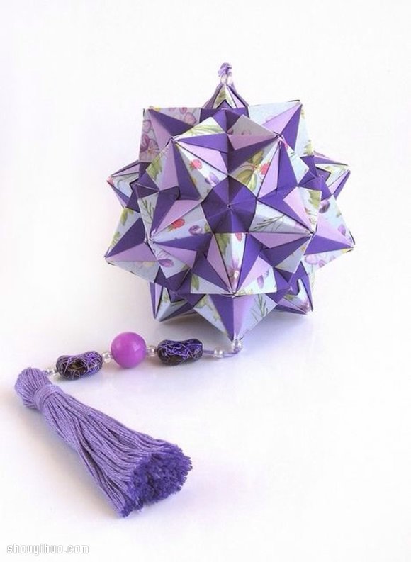 美轮美奂的手工折纸花球作品欣赏(三) -  www.shouyihuo.com