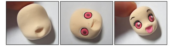 三款卡通小女孩粘土手办手工制作图解教程 -  www.shouyihuo.com