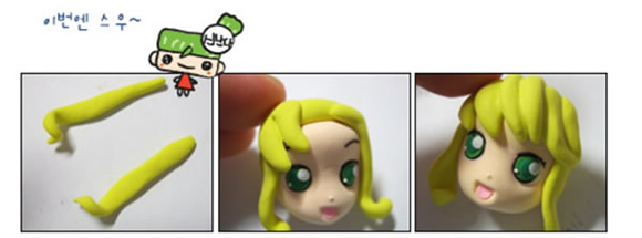 三款卡通小女孩粘土手办手工制作图解教程 -  www.shouyihuo.com