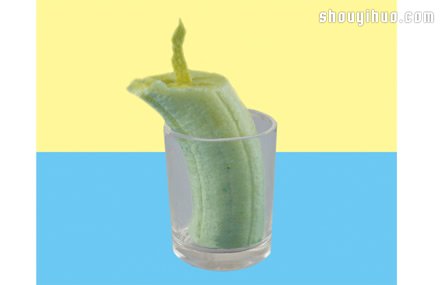 化学小实验：手工制作有趣的香蕉薯片蜡烛 -  www.shouyihuo.com