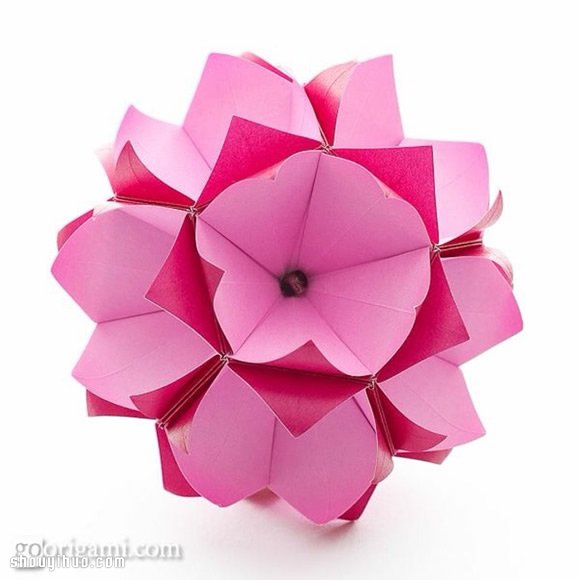 美轮美奂的手工折纸花球作品欣赏(五) -  www.shouyihuo.com