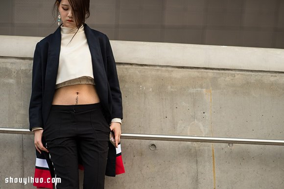 大胆缤纷撞色的时尚 2015首尔时装周街拍 -  www.shouyihuo.com