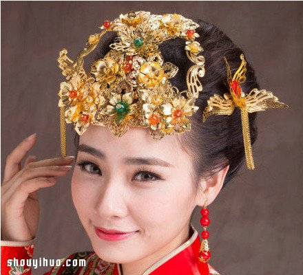 华丽丽的中式复古婚礼新娘头饰 美呆啦！ -  www.shouyihuo.com