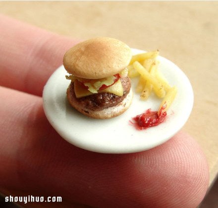 超迷你超精致的软陶粘土美食模型 -  www.shouyihuo.com