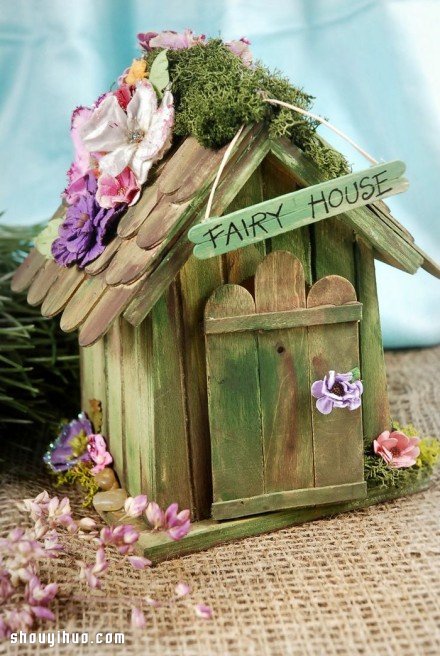 雪糕棍DIY小制作 你喜欢挂件还是精灵小屋 -  www.shouyihuo.com