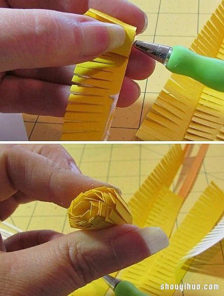 卡纸手工制作纸花盆栽 假花盆栽制作用卡纸 -  www.shouyihuo.com