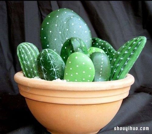 一组漂亮手工石绘DIY 让你从此迷上石头！ -  www.shouyihuo.com