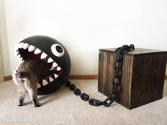 自制真实版利嘴链球猫床的方法教程图解 -  www.shouyihuo.com