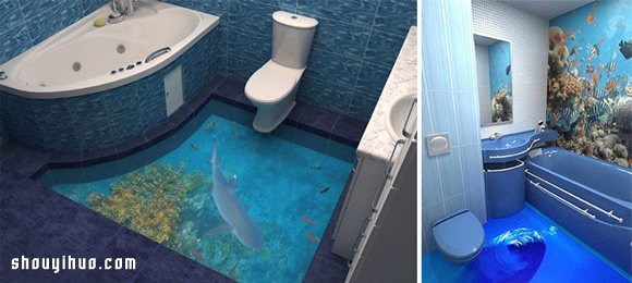 超酷炫3D立体地板 直接为你把美景搬到家中 -  www.shouyihuo.com
