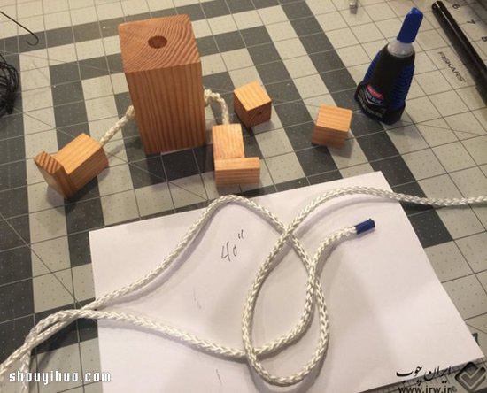 废弃木头变废为宝手工制作儿童玩具人偶 -  www.shouyihuo.com