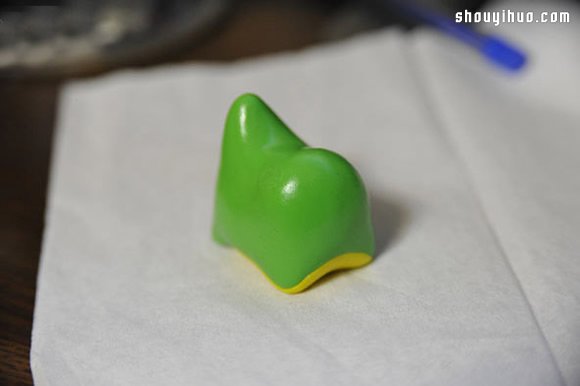粘土制作可爱的单头布老虎儿童玩具图解教程 -  www.shouyihuo.com