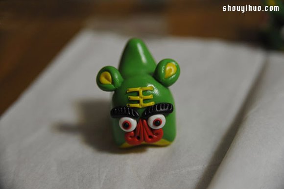 粘土制作可爱的单头布老虎儿童玩具图解教程 -  www.shouyihuo.com
