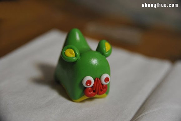 粘土制作可爱的单头布老虎儿童玩具图解教程 -  www.shouyihuo.com