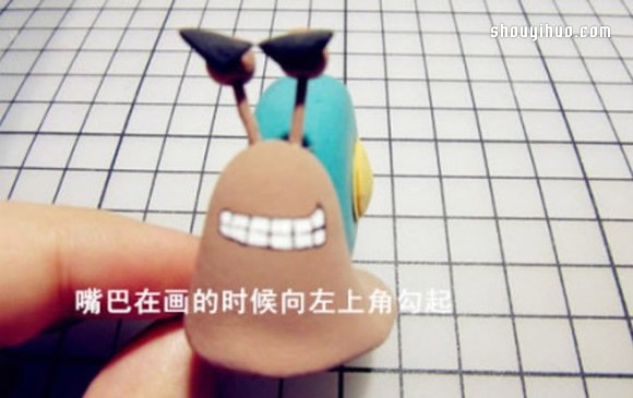 海贼王电话虫蜗牛粘土制作图解教程 -  www.shouyihuo.com