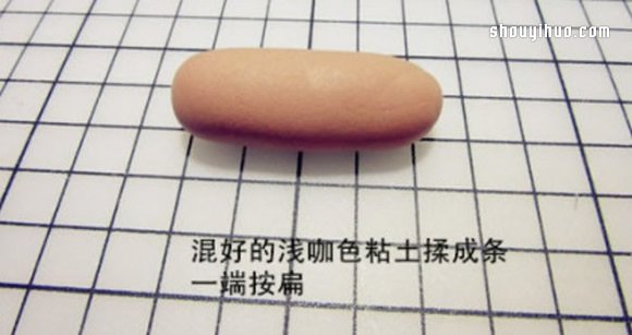 海贼王电话虫蜗牛粘土制作图解教程 -  www.shouyihuo.com