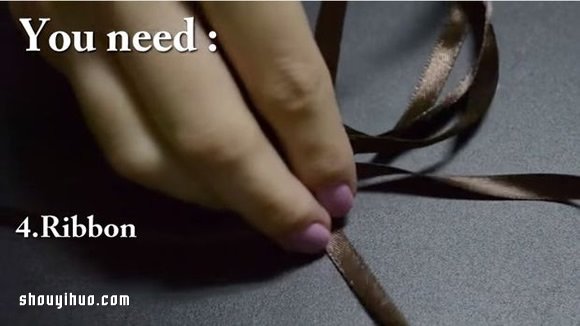 衍纸羽毛项链手工DIY制作方法详细图解教程 -  www.shouyihuo.com
