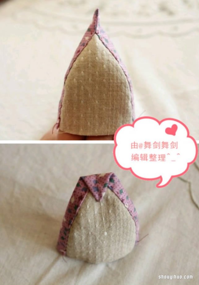不织布猫头鹰玩偶手工制作图解教程 -  www.shouyihuo.com