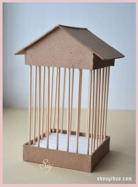 漂亮鸟笼的制作方法 鸟笼DIY制作图解教程 -  www.shouyihuo.com