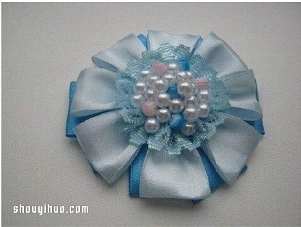 美丽胸花DIY方法 胸花的制作步骤图解教程 -  www.shouyihuo.com