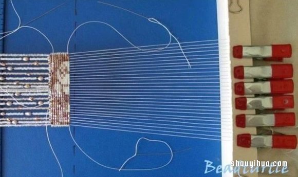 民族风装饰肩带串珠手工DIY制作图解教程 -  www.shouyihuo.com