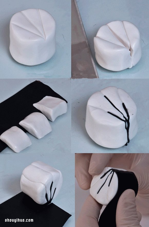 软陶粘土耳坠/项链坠子DIY制作图解教程 -  www.shouyihuo.com
