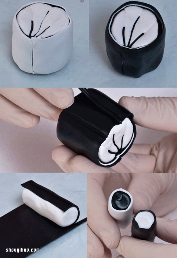 软陶粘土耳坠/项链坠子DIY制作图解教程 -  www.shouyihuo.com