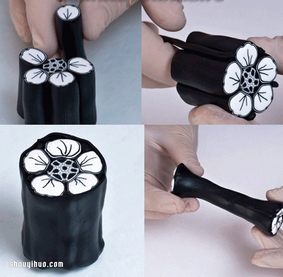 软陶粘土耳坠/项链坠子DIY制作图解教程 -  www.shouyihuo.com