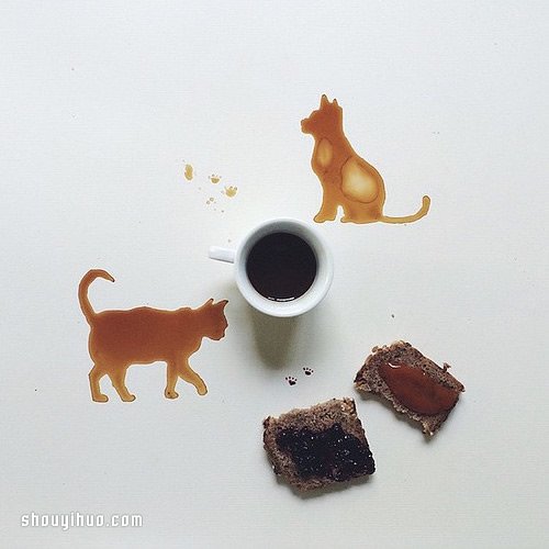 Giulia Bernardelli 咖啡画作品欣赏 -  www.shouyihuo.com