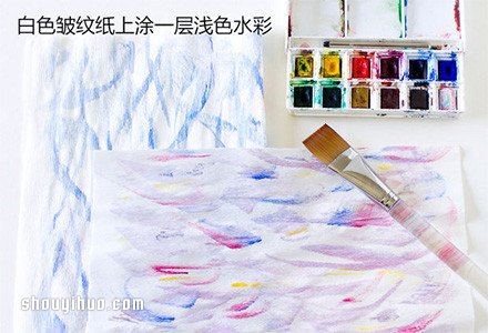 漂亮的皱纹纸手工花包装盒装饰DIY制作图解 -  www.shouyihuo.com