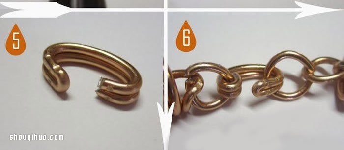 金属丝制作潮感十足漂亮手链的方法图解 -  www.shouyihuo.com