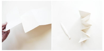 剪纸制作可爱连环小人贺卡的方法图解教程 -  www.shouyihuo.com