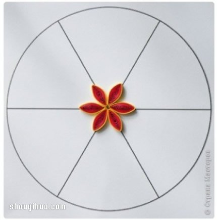 精美衍纸花教程 手工制作衍纸花的方法图解 -  www.shouyihuo.com