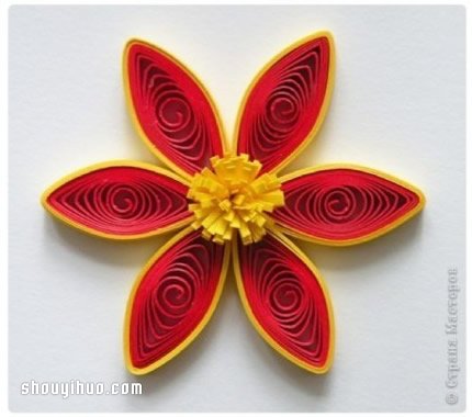 精美衍纸花教程 手工制作衍纸花的方法图解 -  www.shouyihuo.com