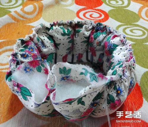 布艺南瓜收纳篮的DIY制作方法详细图解教程 -  www.shouyihuo.com