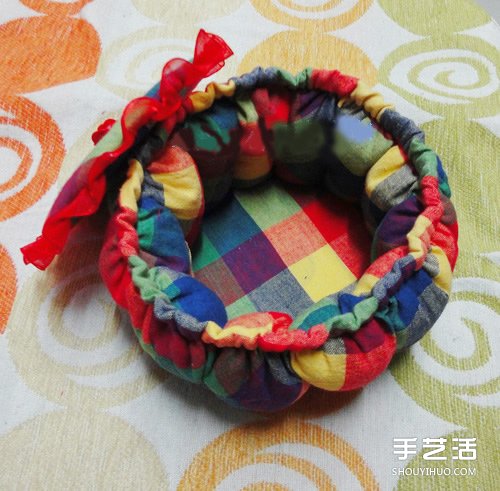 布艺南瓜收纳篮的DIY制作方法详细图解教程 -  www.shouyihuo.com